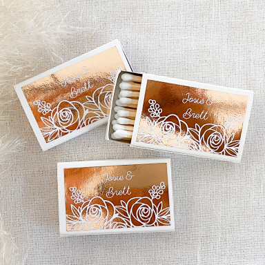 Foil Matchbox Favors (set of 50)